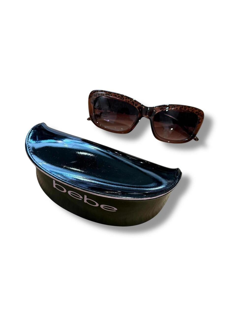 Y2K Bebe Leopard Print Sunglasses